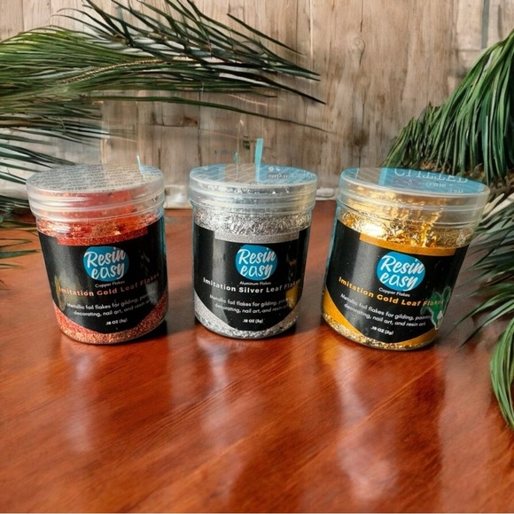 Craft Glitter & Metallic Leaf Flakes Bundle – Sulyn & Resin Easy – 13 Pieces - Picture 4 of 5